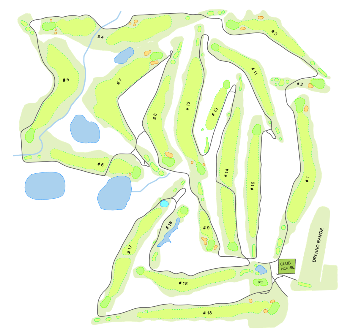 WVGC Course Layout Transparent Background